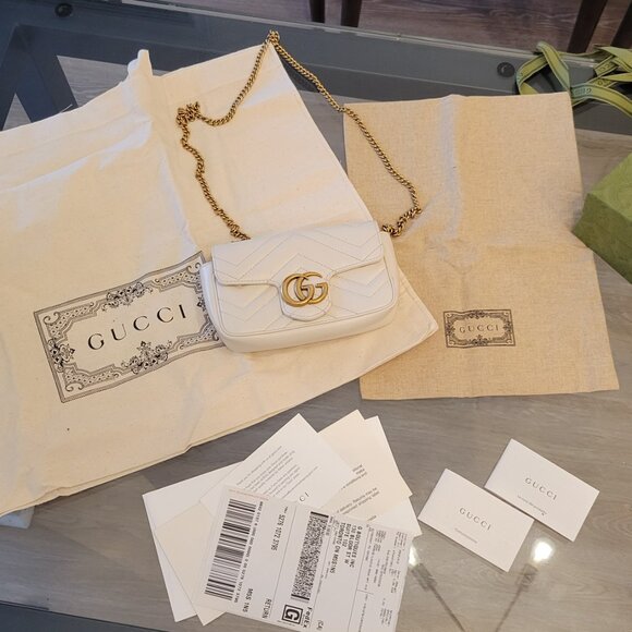Gucci Marmont Super Mini - White - Picture 11 of 13